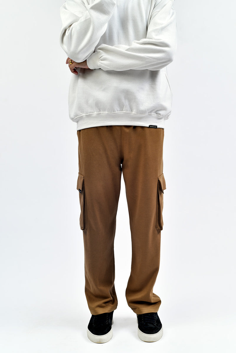 Khaki Interlock Cargo Trouser