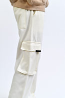 Ivory Skin Interlock Cargo Trouser