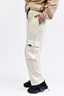 Ivory Skin Interlock Cargo Trouser