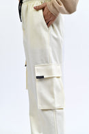 Ivory Skin Interlock Cargo Trouser
