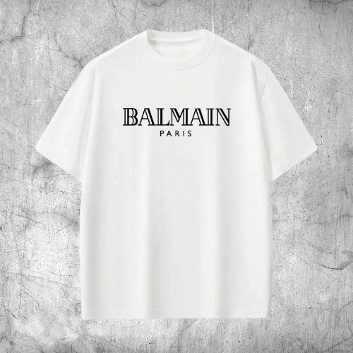 "Balmain Paris Logo T-Shirt – Black | Unisex Streetwear Tee"