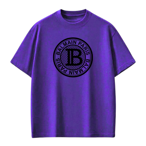 Balmain Paris Circular Logo T-Shirt – Black | Unisex Designer Tee"