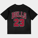 Bulls 23 Oversized Black Tee