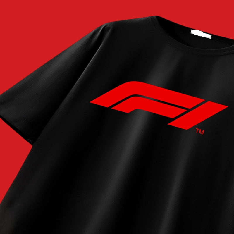 F1 Classic Oversized Black Tee