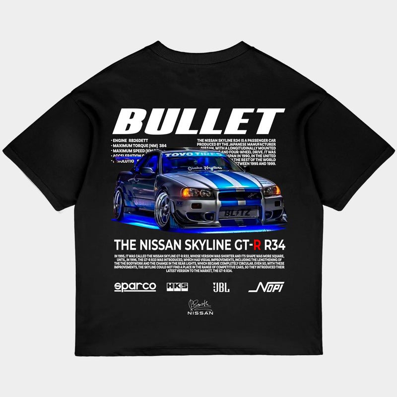 NISSAN GTR  Oversized Tee