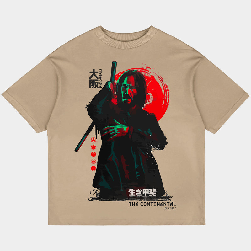 John Wick Osaka Oversized Skin Tee