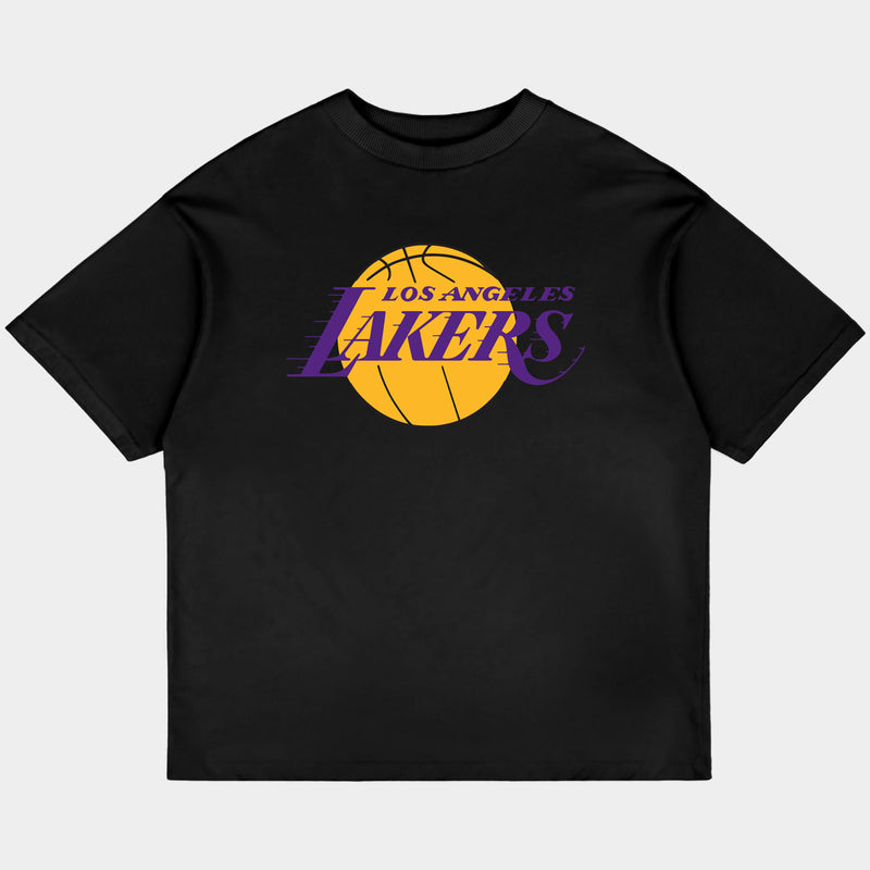 Lakers Oversized Black Tee