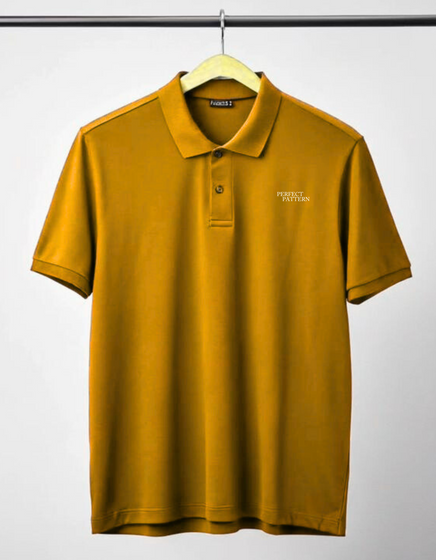 "Men’s Classic MUSTURD  Polo Shirt – 'Perfect Pattern' Logo"