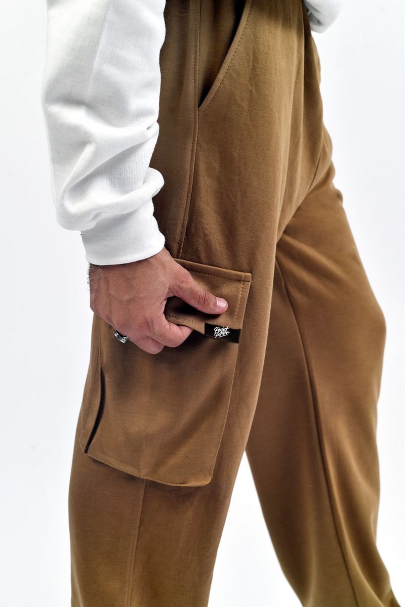 Khaki Interlock Cargo Trouser