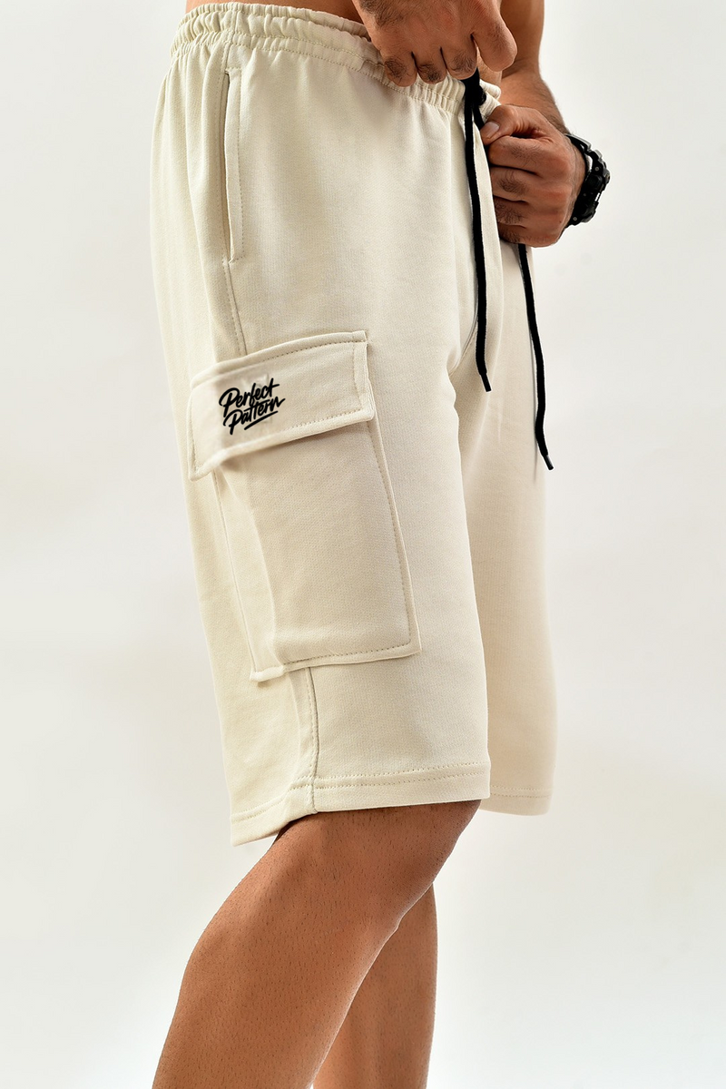 Ivory Skin Cargo Shorts