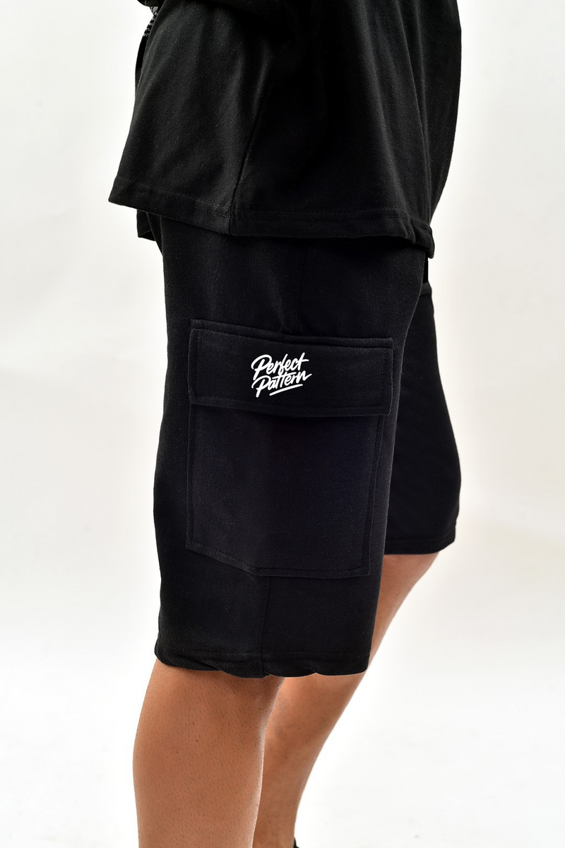 Onyx Black Cargo Shorts