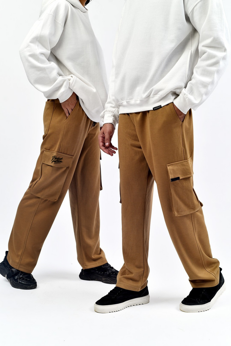 Khaki Interlock Cargo Trouser