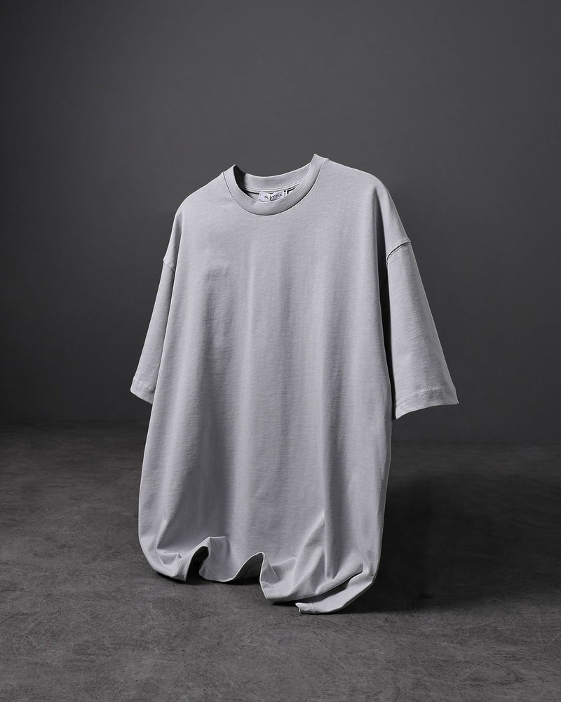 LIGHT GREY  TSHIRTS DROP SHOLUDER