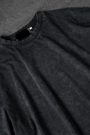 "Men's Anthracite Special Washed Fabric Oversize T-Shirt"