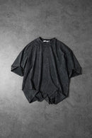 "Men's Anthracite Special Washed Fabric Oversize T-Shirt"