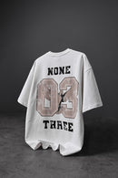 “Men’s White 03 Bird Printed Oversize T-shirt”