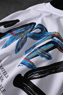 “Men’s White Cartel Print Oversize T-shirt”