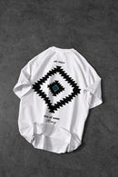 "Men's White Memory Lego Printed Oversize T-Shirt"
