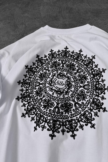 "Men's White Oversize T-Shirt with Back Printed