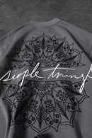 Men’s GREY  “Simple Things” Embroidered Oversize T-Shirt