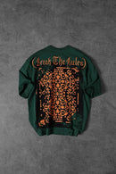 "Men's GREEN 'Break The Rules' Printed Oversize T-Shirt"