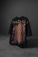 "Men's BLACK 'Break The Rules' Printed Oversize T-Shirt"