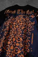 "Men's BLACK 'Break The Rules' Printed Oversize T-Shirt"