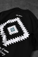 "Men's Black Memory Lego Printed Oversize T-Shirt"