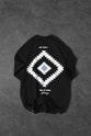 "Men's Black Memory Lego Printed Oversize T-Shirt"