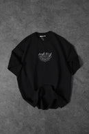 Men’s Black “Simple Things”Printed Oversize T-Shirt