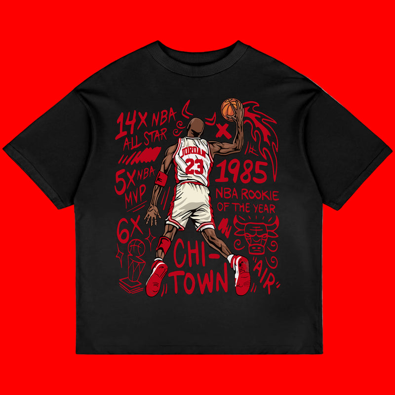 Jordan Oversized Black Tee